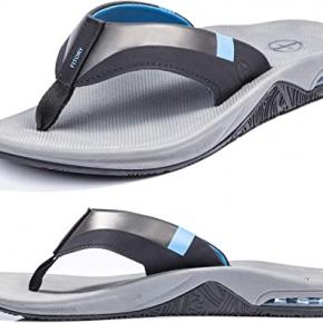 Men's Sport Flip Flops, Arch Support Thong Sandals with Air Cushion for Outdoo,Save 70%,Just Need $9.89 Not Need  $32.99,code 70LCR2O2