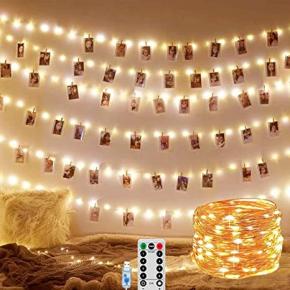 Fairy Lights Plug in with Remote,40ft 12M 120 LED Firefly Twinkle String Lights,save50%,Just Need: ＄4.99,Original Price:$9.99,code: 50C9TWF5