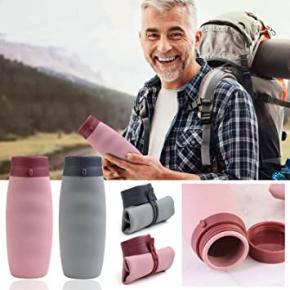 600ml/20 oz Silicone Collapsible Water Bottles,save90%,Just Need:$12.89,Original Price:$128.98,code:HUERTOP3