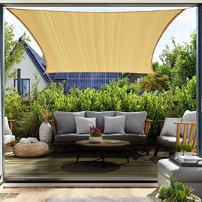 YUFUL 12'X16' Rectangle Sun Shade Sails Cloth Block Sunshade Fabric，save60%,Just Need:$34.79,Original Price:$86.99,code:607FZQ1X