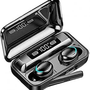 True Earbuds with Earphones Case, Hi-fi Stereo TWS Earphone,save75%,Just Need:$14.99,Original Price: $59.99,Code: EM8KF7C2