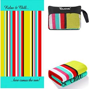 Beach Towel, Touchat Beach Towel Oversized,save60%,Just Need:$9.19,Original Price:$22.99,Code:60FWFVAW